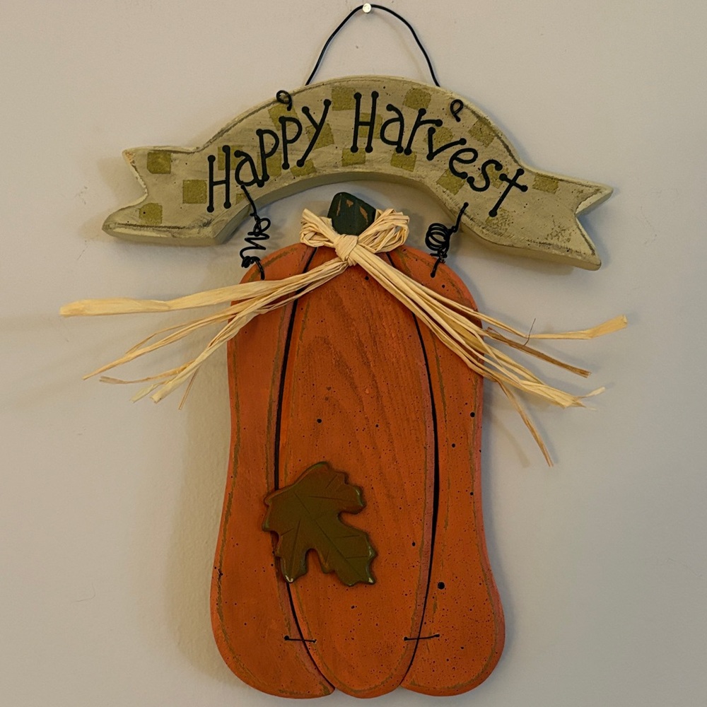 Happy Harvest Pumpkin Wall Decor